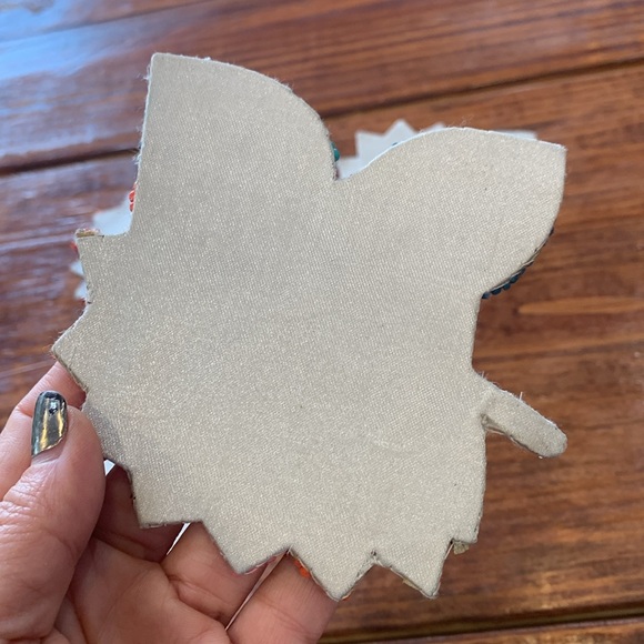 PIER 1 Set of 4 Vibrant Glass Beaded Floral Coasters - Picture 11 of 17